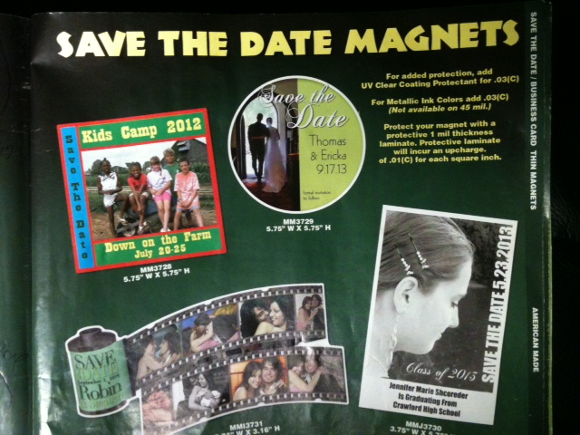 Save The Date Magnets